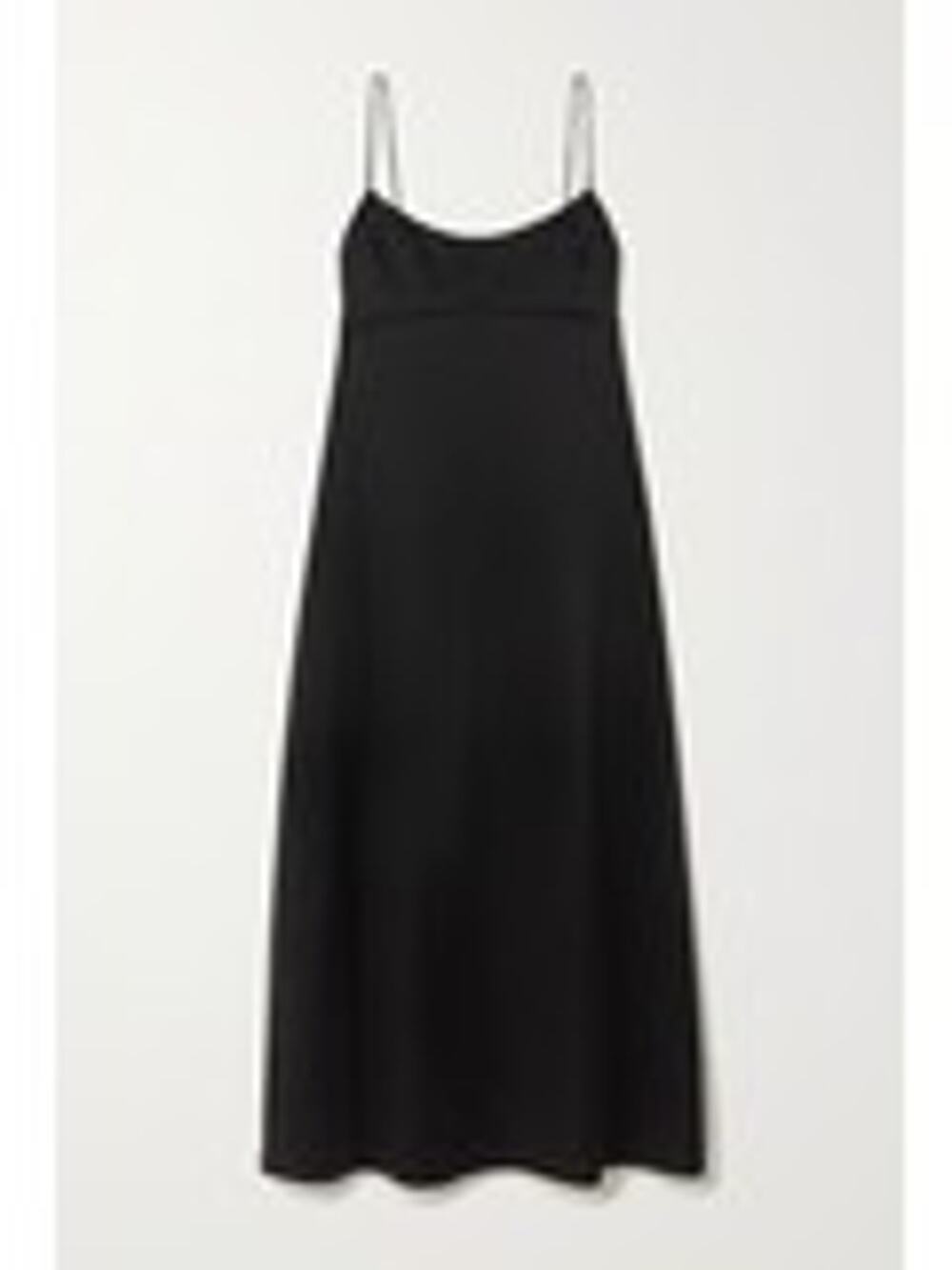 Toteme Satin Midi Dress - 2 - Black